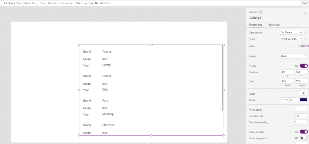 image 2 Gallery using a View as a data source