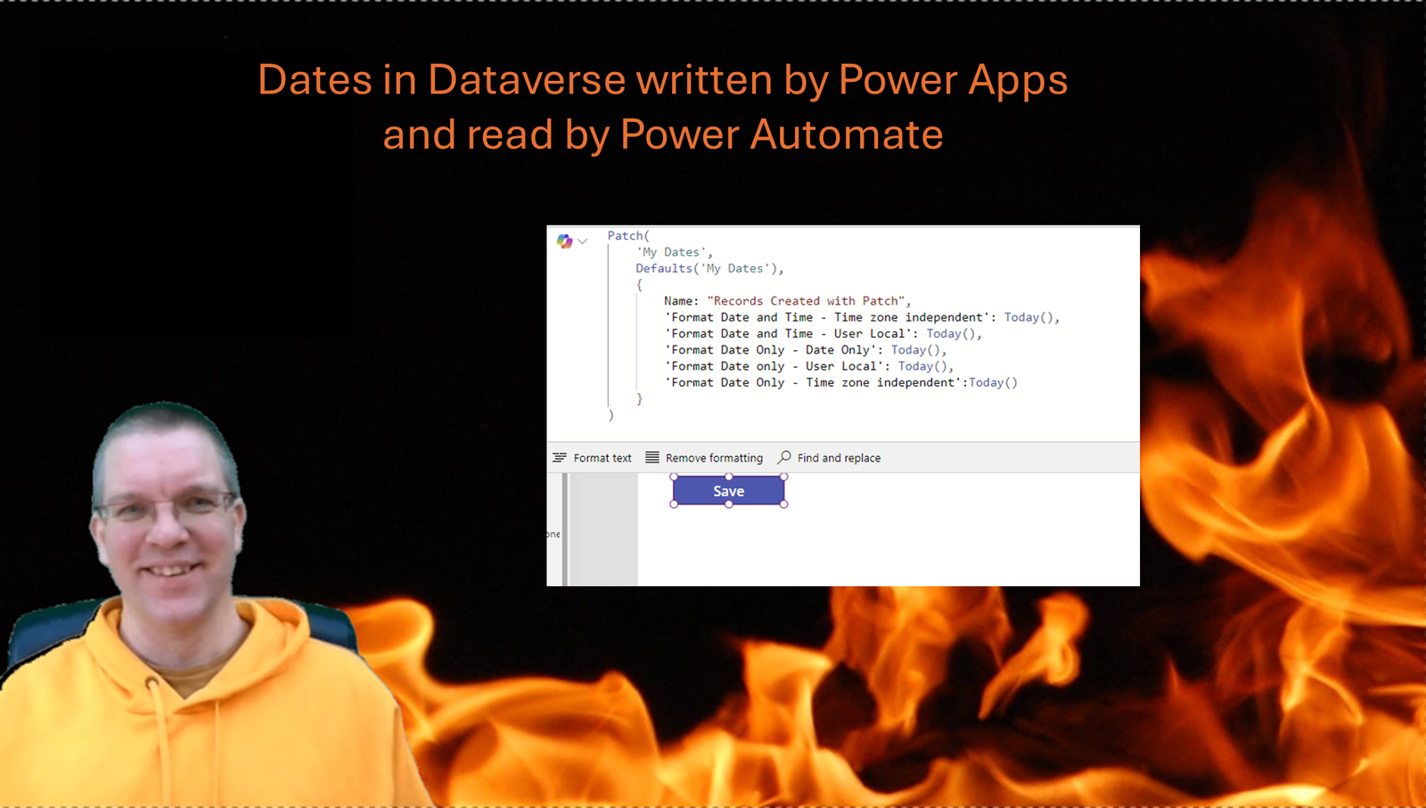 Dates in Dataverse written by Power Apps and read by Power Automate