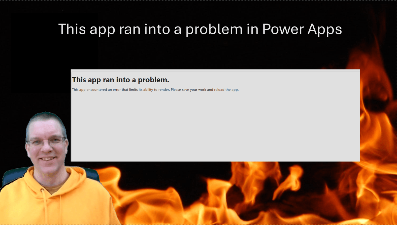 image 11 This app ran into a problem in Power Apps