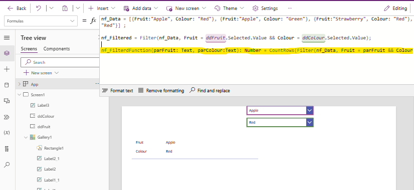 User Defined Functions vs Named Formulas in Power Apps