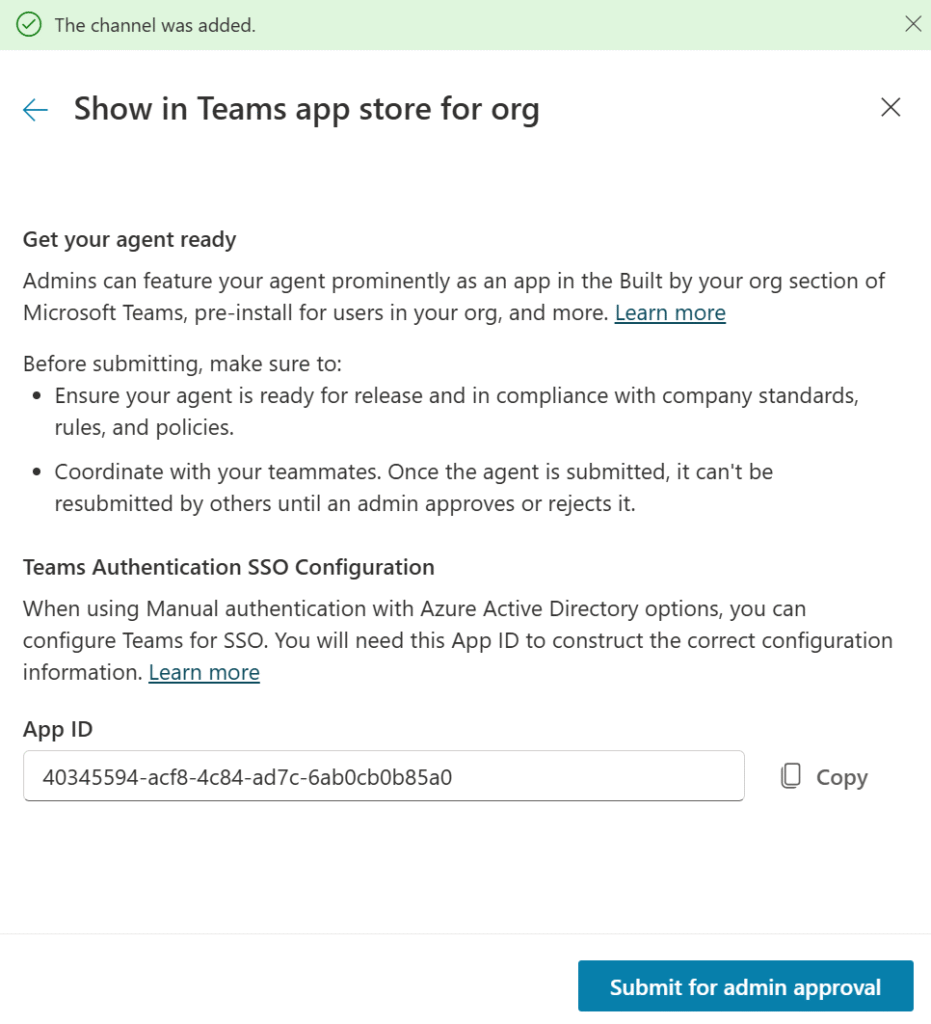image 40 Create your Copilot agent and add it to Microsoft Teams