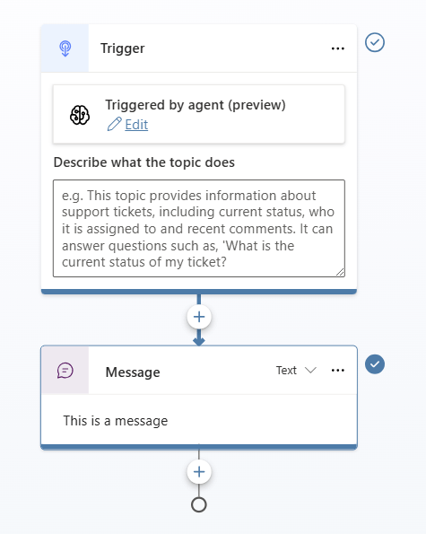 Send a message activity