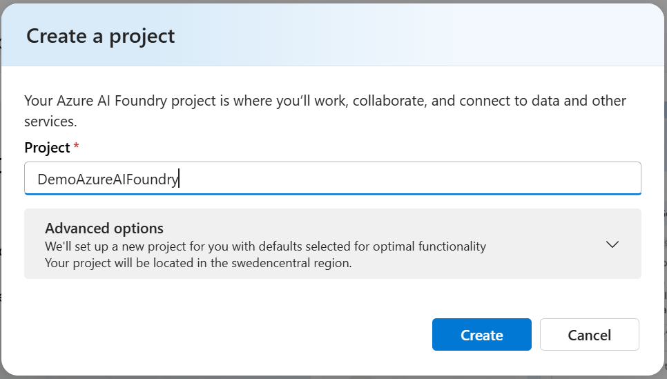 image 15 Create an Azure AI Foundry project