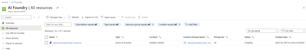 image 17 Check in Azure Portal the resources created