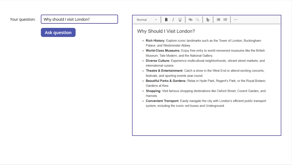 image 31 A Q&A Power App using the Azure AI Foundry connector