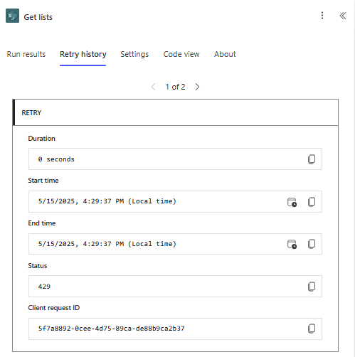 How to avoid throttling in Power Automate