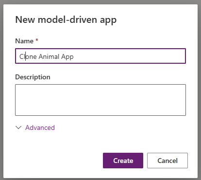 New Clone Animal App Create a new Clone Animal App