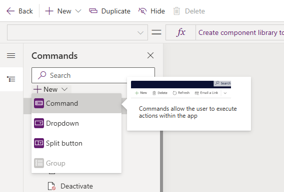 New Command Add a new command