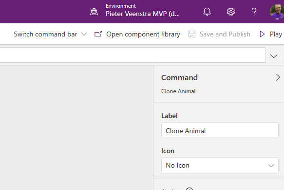 Open Component Library to publish Use the Open Component Library option