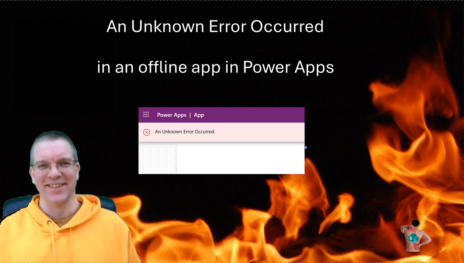 image 1 An Unknown Error Occurred in an offline app in Power Apps