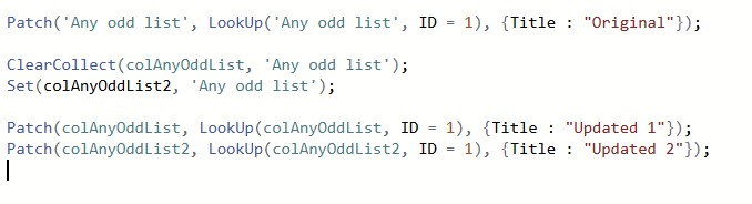 image 6 Set vs ClearCollect in Power Apps