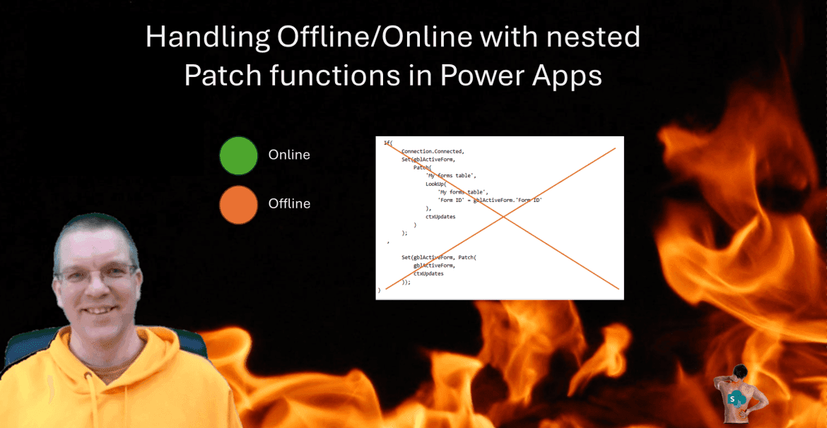 Handling Offline/Online with nested Patch functions in Power Apps