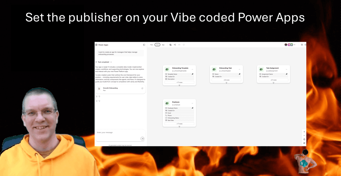 image 18 Set the publisher on your Vibe coded Power Apps