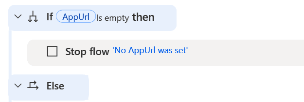 Check if the AppUrl has been set