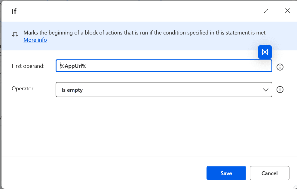Is the AppUrl empty?