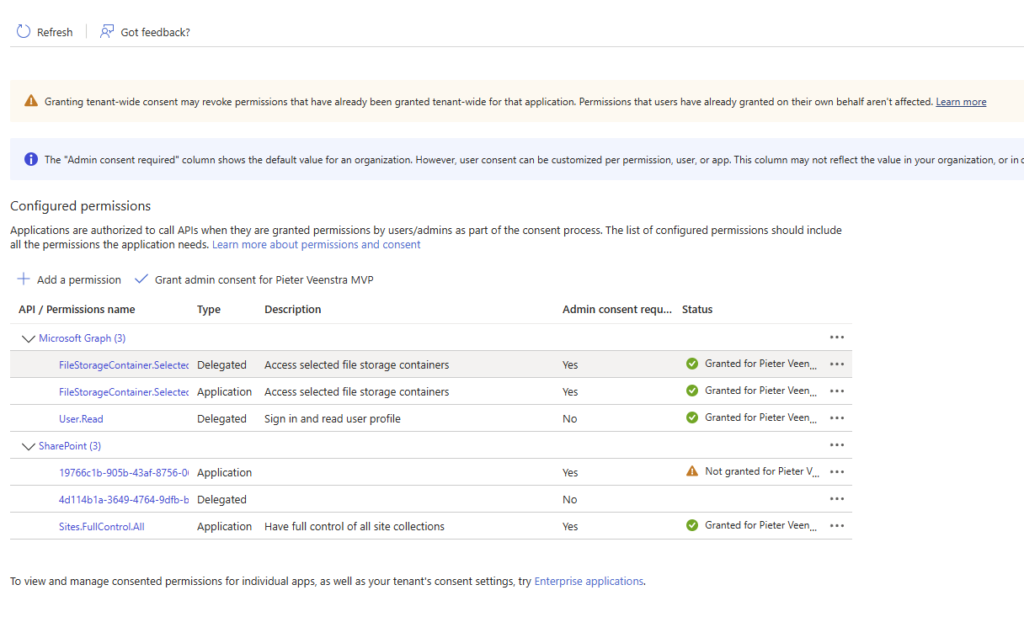 image 125 Adding SharePoint permissions