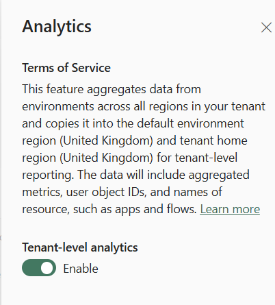 Enable Tenant-Level Analytics